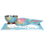 Puzzle 550 piese Eurographics - Map of the World Tin (Eurographics-8551-5863)