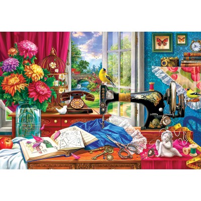 Puzzle 550 piese Eurographics - Sewing Memories Tin... 2