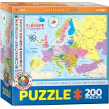 Puzzle 200 piese Eurographics - Map of Europe (Eurographics-6200-5374)