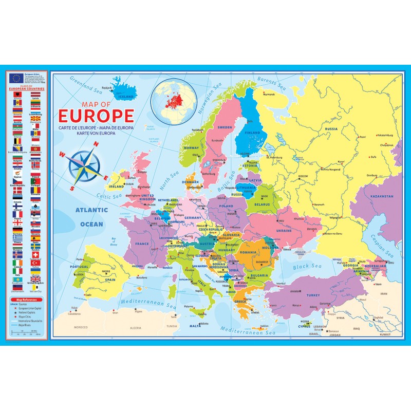 Puzzle 200 piese Eurographics - Map...