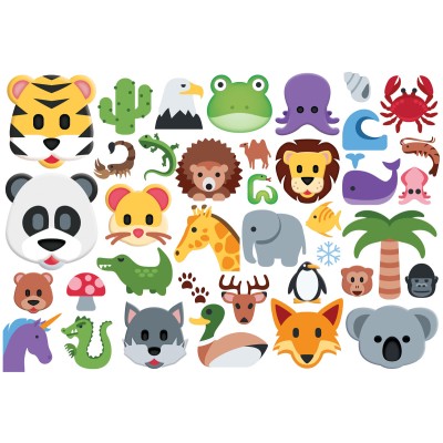 Puzzle 100 piese Eurographics - Wildlife - Emojis... 2