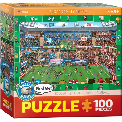 Puzzle 100 piese Eurographics - Soccer...