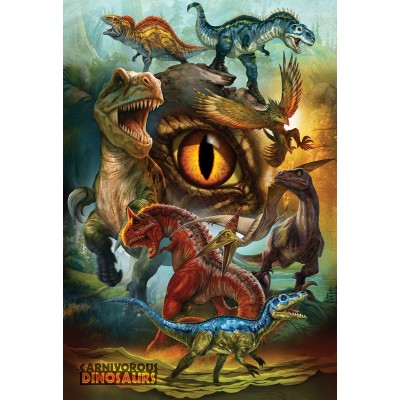 Puzzle 100 piese Eurographics - Carnivorous Dinosaurs... 2