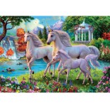 Puzzle 180 piese Clementoni - Unicorns at the Waterfall (Clementoni-29794)