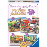 Primul Meu Puzzle Ravensburger -Utilaje Agricole, 2/4/6/8 Piese