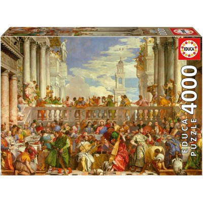 Puzzle 4000 piese Educa - The Wedding at Cana, Paolo...