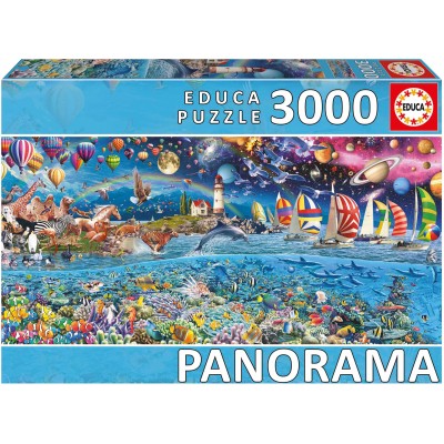 Puzzle 3000 piese Educa - Life “Panorama” (Educa-20265)