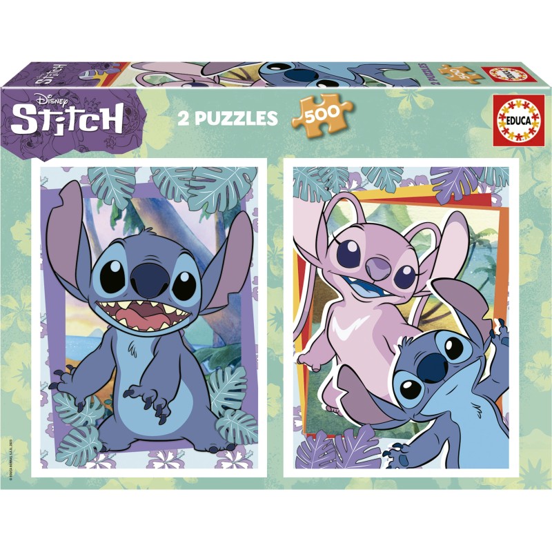 Puzzle 2x500 piese Educa - Stitch...