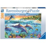 Puzzle Ravensburger -Delfini, 500 Piese