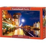 Puzzle Castorland -Gdansk Waterfront at Night, 1000 Piese