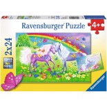 Puzzle Ravensburger -Cai Si Curcubeu, 2X24 Piese (09193)