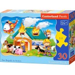 Puzzle Castorland -Fire Brigade in Action, 30 Piese