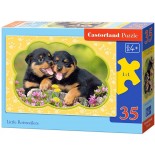 Puzzle Castorland -Little Rotweillers, 35 Piese