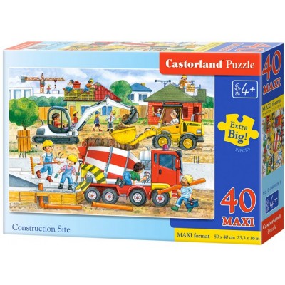 Puzzle Castorland Maxi -Construction Site, 40 Piese 2