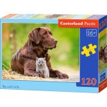 Puzzle Castorland -Big a Little, 120 Piese