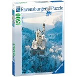 Puzzle Ravensburger -Castelul Neuschwanstein Iarna, 1500 Piese (16219)