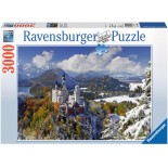 Puzzle Ravensburger -Castelul Neuschwanstein Iarna, 3000 Piese (17062)