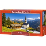 Puzzle Castorland Panoramic - Church Marterle, 600 Piese