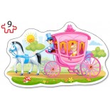 Puzzle Castorland 2 in 1 Contur -The Princess Ball, 9/15 Piese