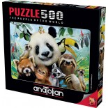 Puzzle Anatolian - Zoo Selfie, 500 piese (3596)