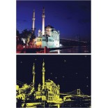 Puzzle Anatolian -Ortakoy Mosque, 1000 Piese, Fosforescent (1904)