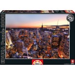 Puzzle Educa -Sun Setting on Manhattan, New York, 3000 Piese (14824)