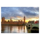 Puzzle Educa -Sunset on the River Thames, 1000 Piese (14833)
