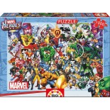 Puzzle Educa - Marvel:Marvel Heroes, 1000 Piese, Include Lipici Puzzle (15193)