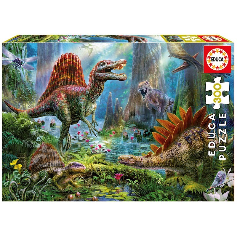 Puzzle Educa -Dinosaurs, 300 Piese...