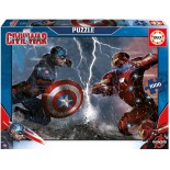 Puzzle Educa - Marvel - Captain America:Civil War, 1000 Piese, Include Lipici Puzzle (16703)