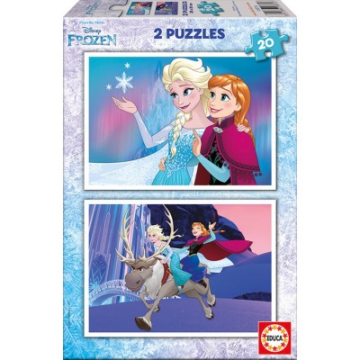 Puzzle Educa - Frozen, 2x20 piese (16847) 2