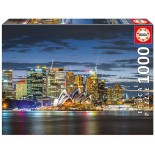 Puzzle Educa -Sydney City Twilight, 1000 Piese, Include Lipici Puzzle (17106)