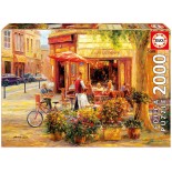 Puzzle Educa -Corner Cafe, Haixia Liu, 2000 Piese, Include Lipici Puzzle (17130)