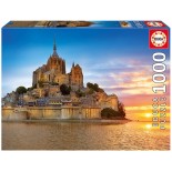 Puzzle Educa - Mont Saint Michel, France, 1000 piese, include lipici puzzle (17665)