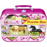 Puzzle Schmidt -Cai, 2X26 + 2X48 Piese, Cutie Metalica (55588)