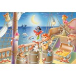 Puzzle Schmidt - Bande de pirati, 3x48 piese, include 1 poster (56223)
