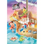 Puzzle Schmidt - Bande de pirati, 3x48 piese, include 1 poster (56223)
