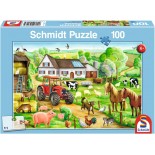 Puzzle Schmidt -O Ferma Vesela, 100 Piese (56003)