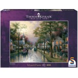 Puzzle Schmidt - Thomas Kinkade:Dimineata Intr-Un Orasel, 1000 Piese (58441)