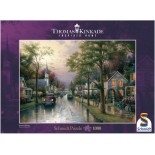 Puzzle Schmidt - Thomas Kinkade:Dimineata Intr-Un Orasel, 1000 Piese (58441)
