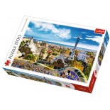 Puzzle Trefl -Park Guell, Barcelona, 1500 Piese (64865)