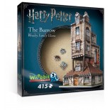 Puzzle 3D Wrebbit - Harry Potter - The Burrow -Weasley Family Home, 415 Piese (61359)