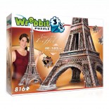 Puzzle 3D Wrebbit - Paris:The Eiffel Tower, 816 Piese (12838)