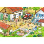Puzzle Ravensburger -O Zi La Ferma, 2X24 Piese (09195)