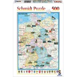 Puzzle Schmidt - Harta Germaniei, 500 Piese (57046)