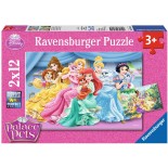 Puzzle Ravensburger -Palace Pets, 2X12 Piese (07580)