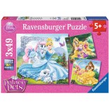 Puzzle Ravensburger -Palace Pets, 3X49 Piese (09346)