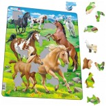Puzzle Larsen -Horses, 65 Piese (63271)