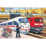 Puzzle Schmidt -Vehicles, 2X26 + 2X48 Piese, Cutie Metalica (56508)