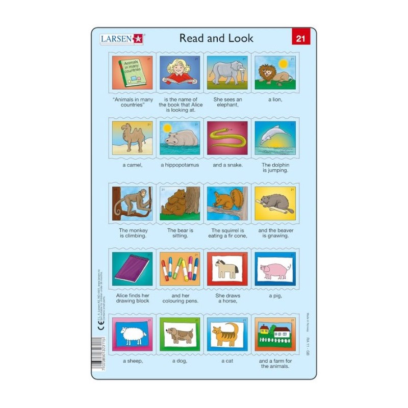Puzzle Larsen - Read and Look 21-22,...